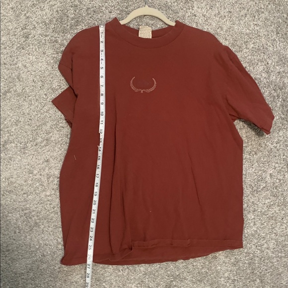 Vintage Messino Orange Red Logo Graphic Short Sleeve Tee Shirt - Picture 6 of 7